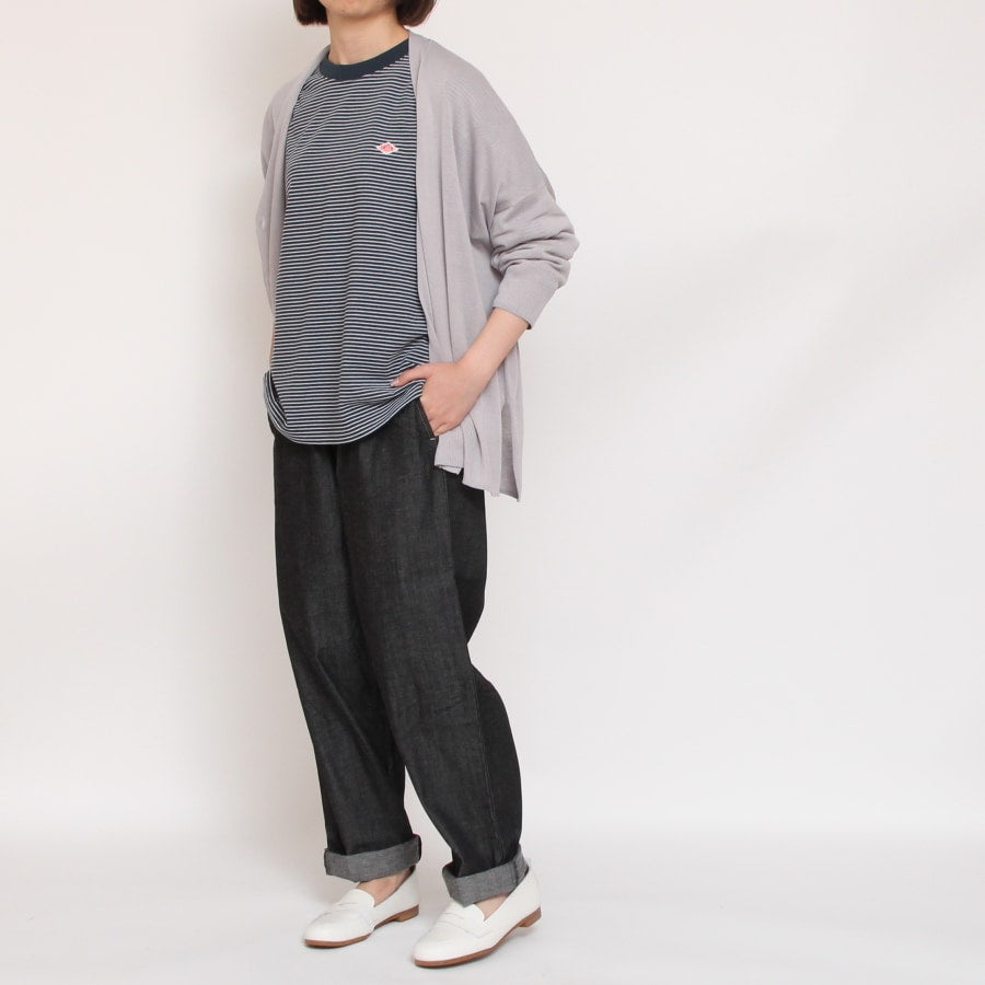 【BLACKラスト1点】NARUムラデニムストレートパンツ