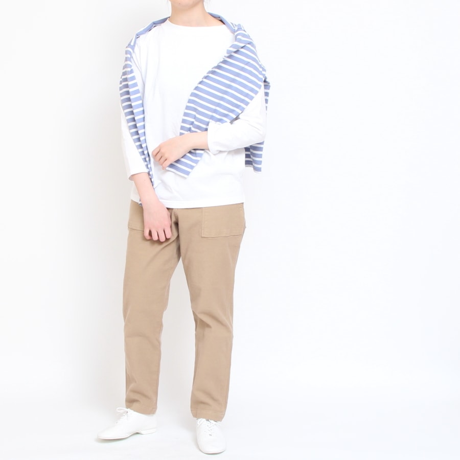 【BLACKのみ】Lim home7分袖ハイネックTシャツ
