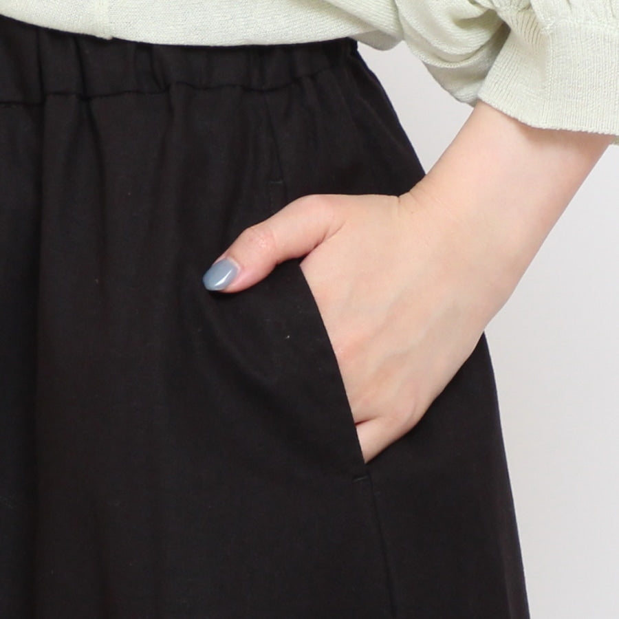 【20%OFF】【BLUEのみ ラスト1点】sosotto 裏地裾LIBERTYスカート