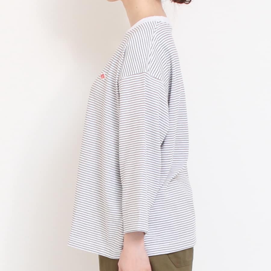 【GRAYのみ ラスト1点】DANTONクルーネック7分袖Tシャツ