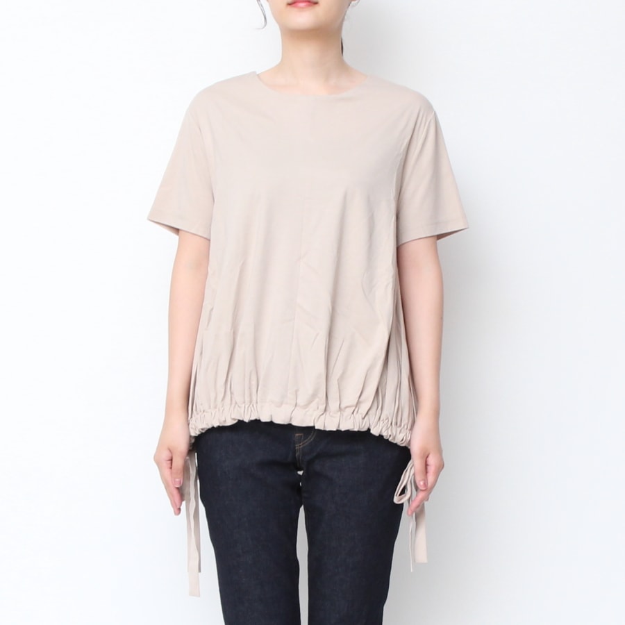 【70%OFF】【WHITEのみラスト1点】Kelenワイド裾ギャザープルオーバー