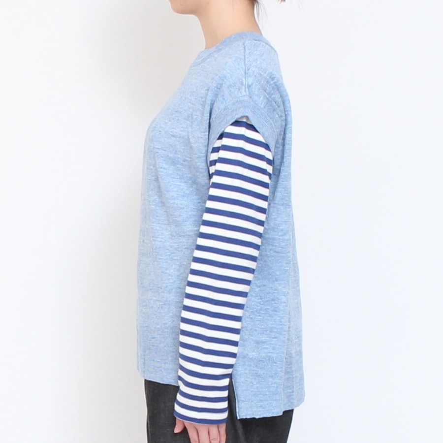 【30%OFF】【SAXのみ ラスト1点】NARU TOSCOリネンベスト