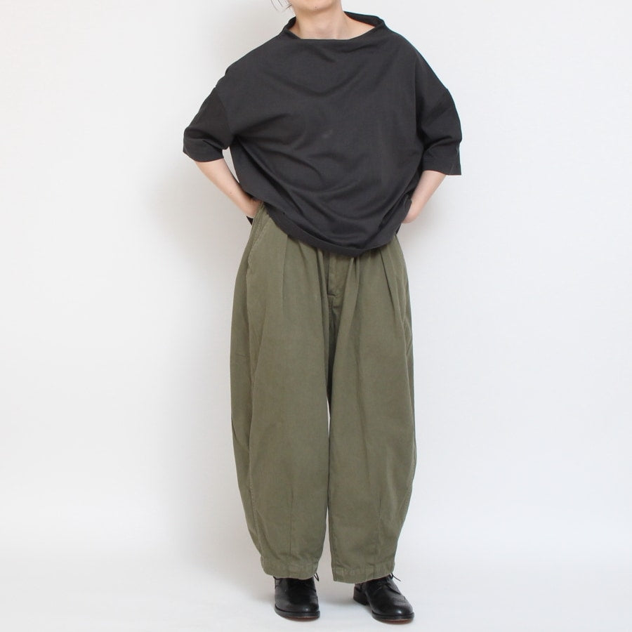 【GREENのみ 残り僅か】NARU5分袖ボトルネックプルオーバー24