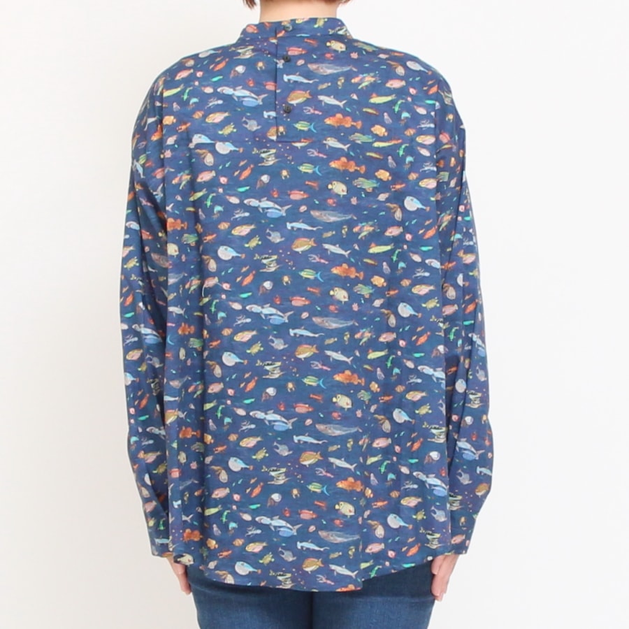 【20%OFF】【NAVYのみ残り僅か】24animals前後差モックネックプルオーバー(2409)