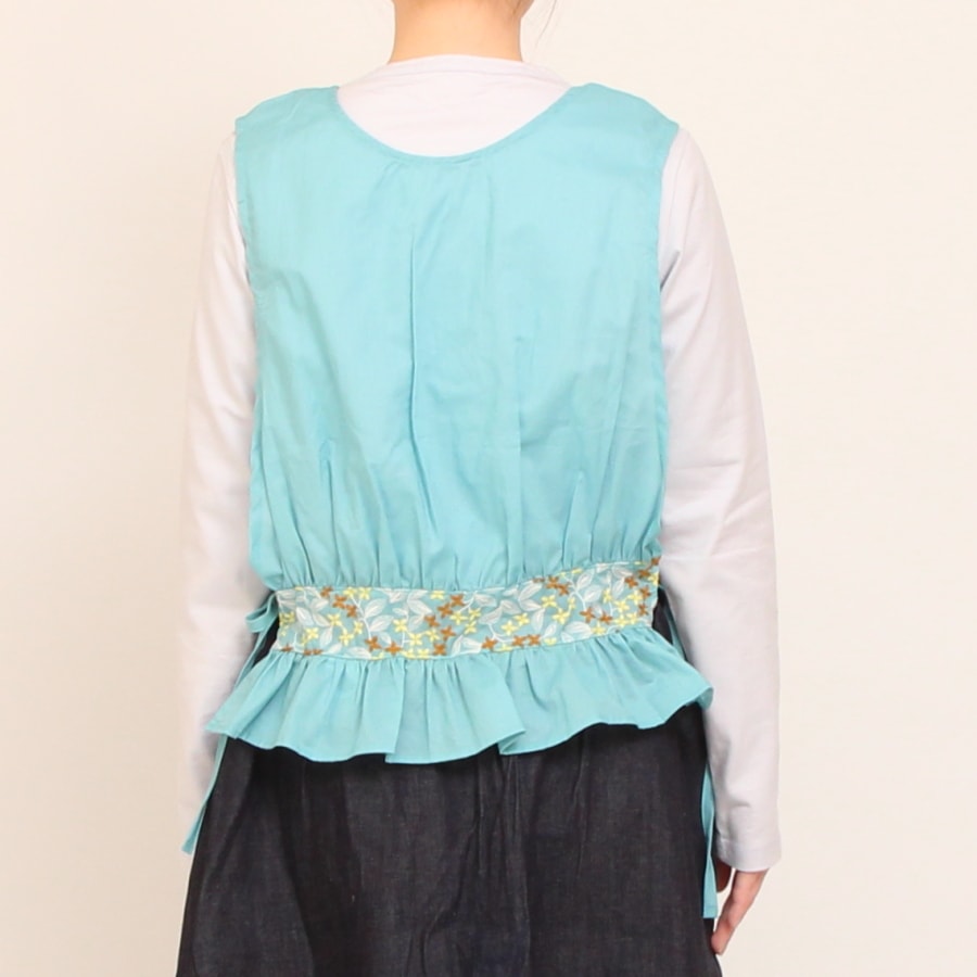 【30%OFF】NARUフラワー刺繍2WAYベスト