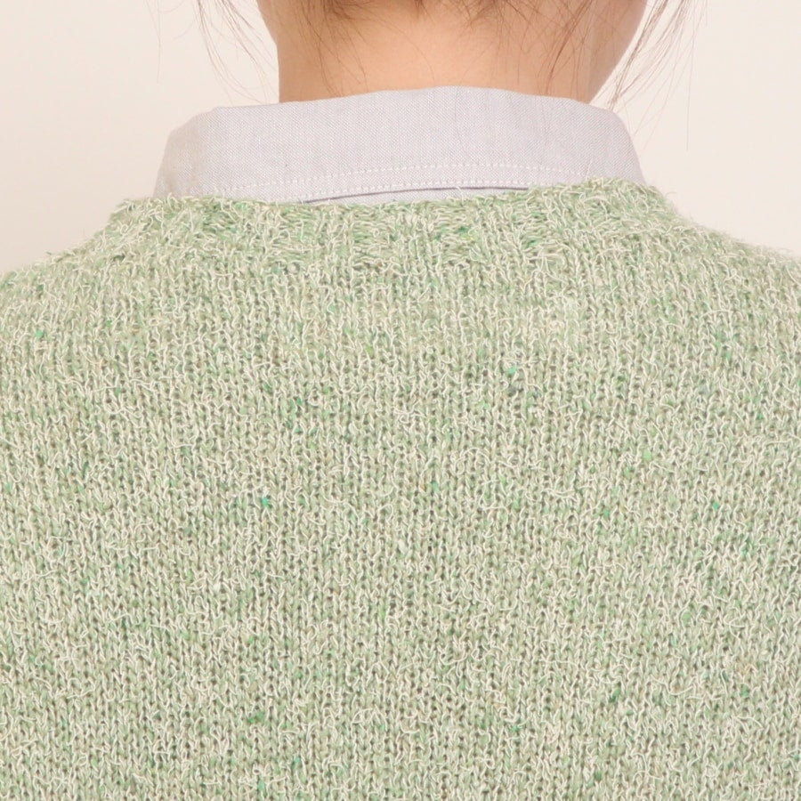 OTA KNITコットンリネンシルクネップベスト