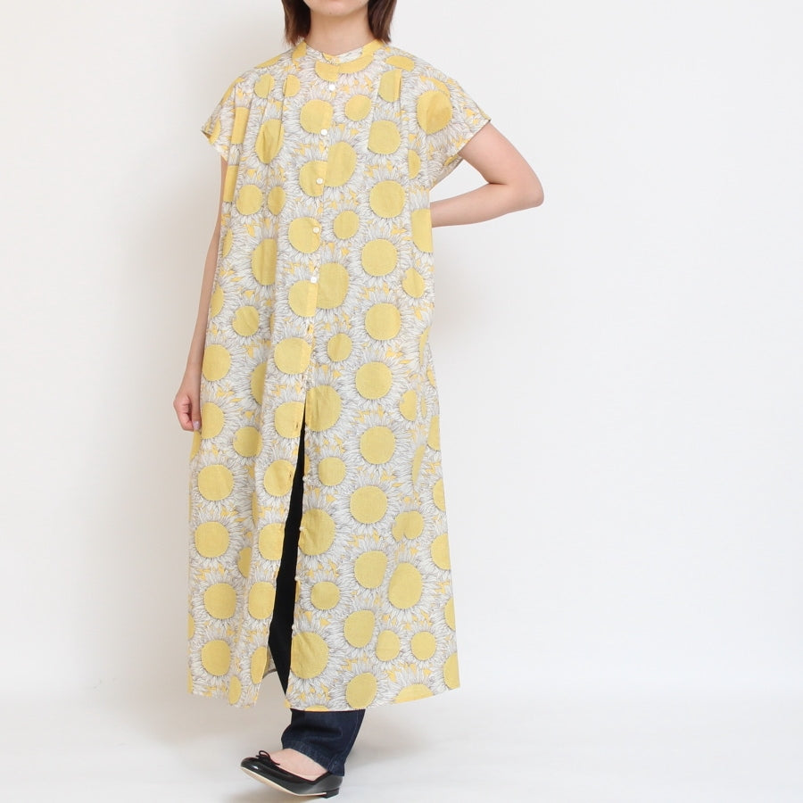 【30%OFF】【BLUE・BROWNラスト1点】リバティ スタンドフレンチワンピース(2507)