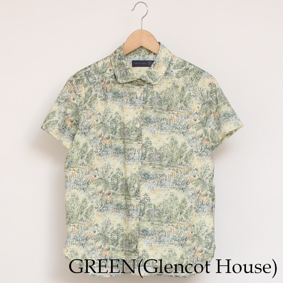 【20%OFF】【GREEN・NAVYラスト1点ずつ】リバティ半袖レギュラーシャツ(2507)