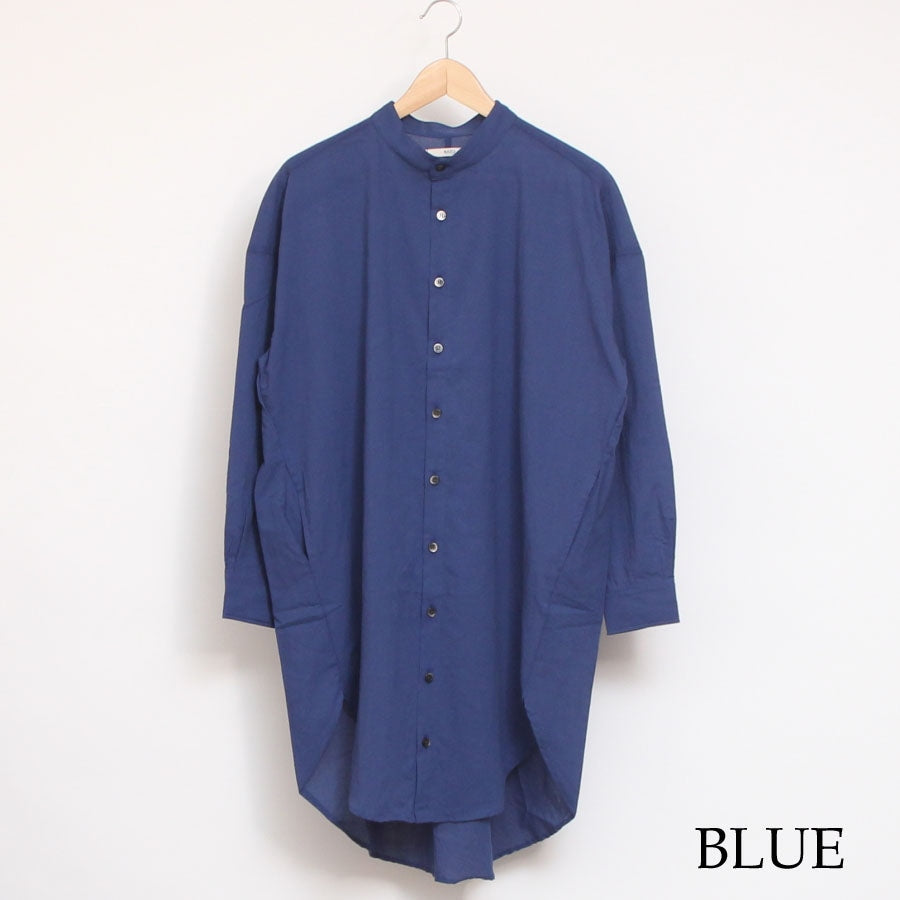 【30%OFF】【WHITEのみ残り僅か】NARUふんわりローンスミスロングシャツ