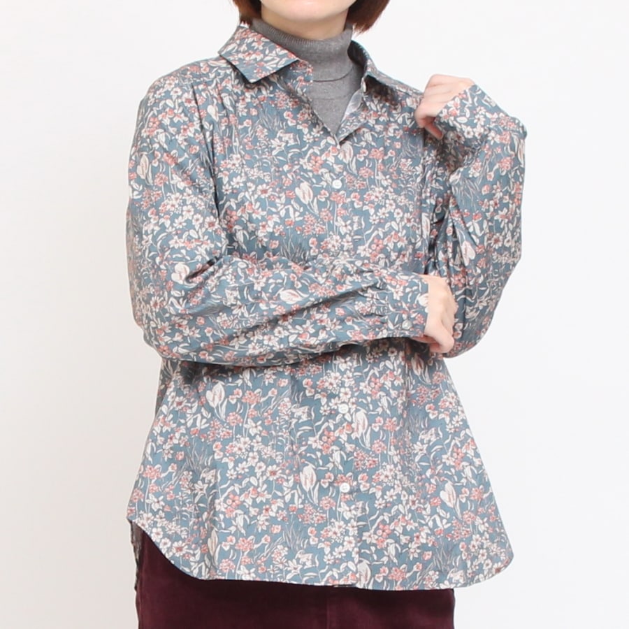 【20%OFF】【IVORYサイズ1のみ ラスト1点】24animals長袖レギュラーシャツ(2409)