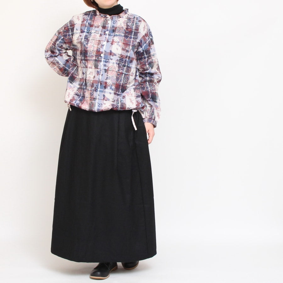 【GREEN・BLACKのみ ラスト1点ずつ】NARUハイネックゆったりプルオーバー24