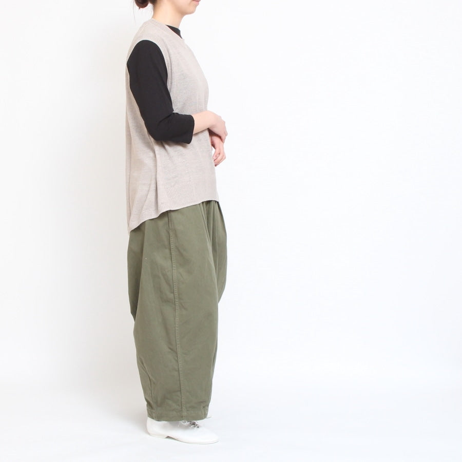 【BLACKのみ】Lim home7分袖ハイネックTシャツ