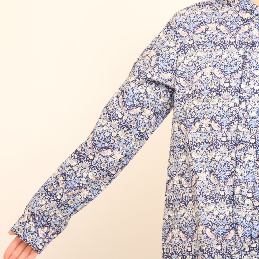 【30%OFF】【サイズ1のみ ラスト1点ずつ】LIBERTY前立てフリルフィットシャツ(2502)
