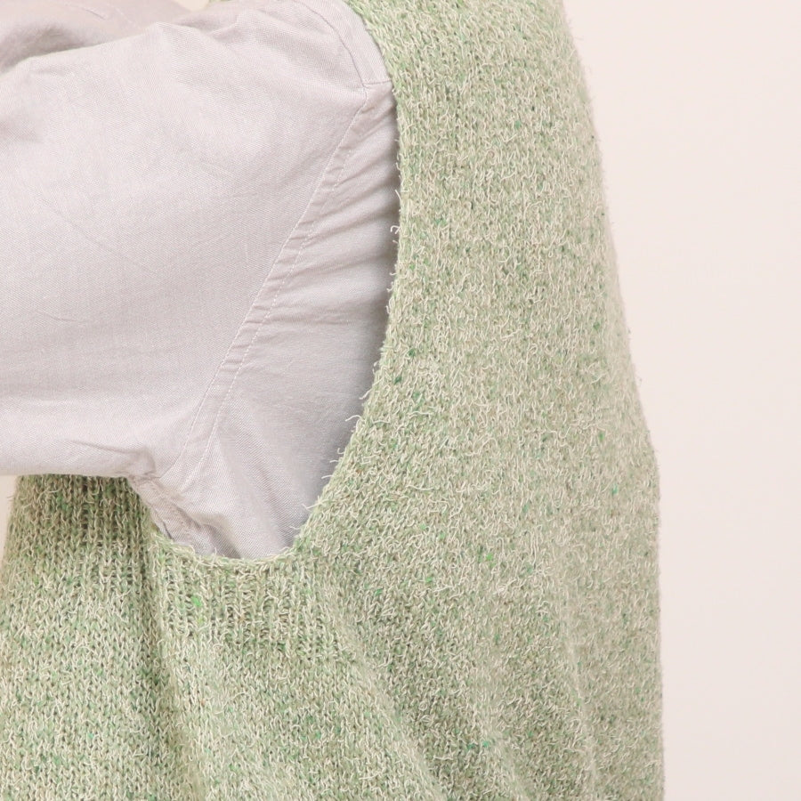 OTA KNITコットンリネンシルクネップベスト
