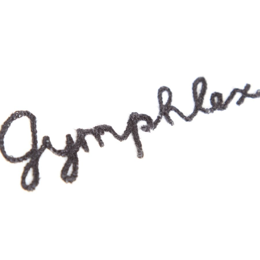 【WHITEラスト1点】GYMPHLEXロゴ刺繍Tシャツ
