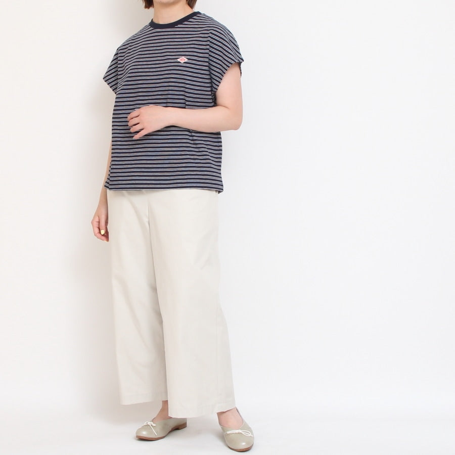 【20%OFF】【NAVYのみ ラスト1点】DANTONボーダーフレンチスリーブTシャツ
