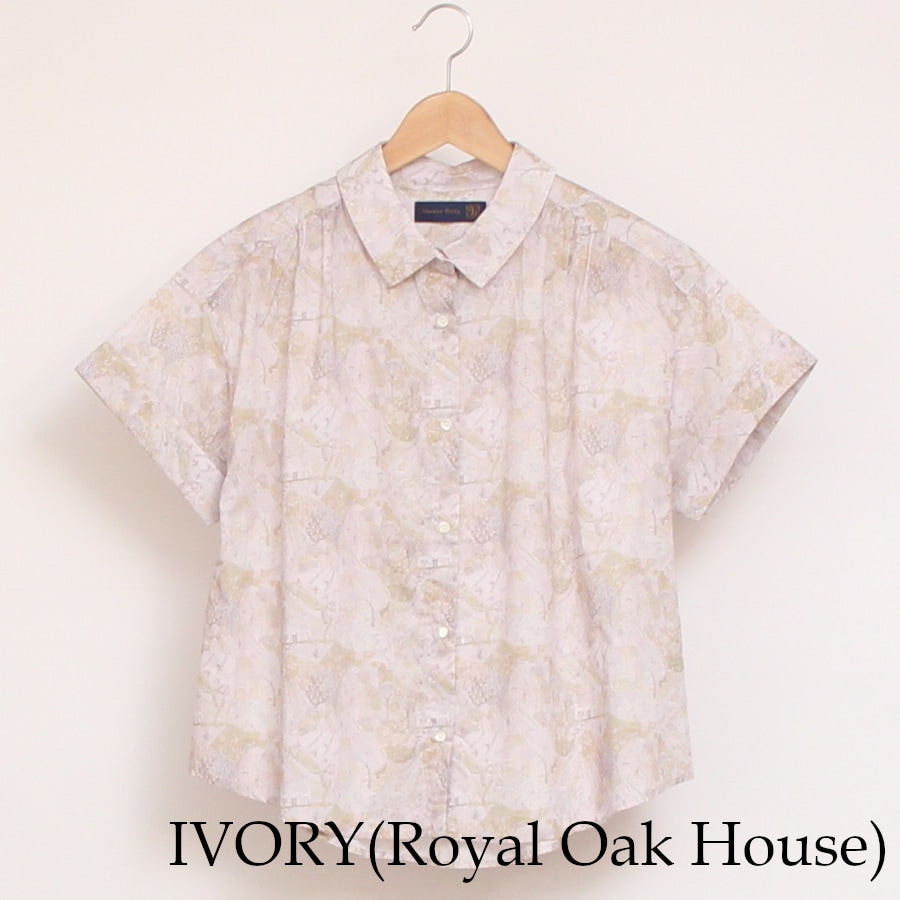 【30%OFF】【SAXのみ ラスト1点】LIBERTYロールアップ半袖シャツ(2506)