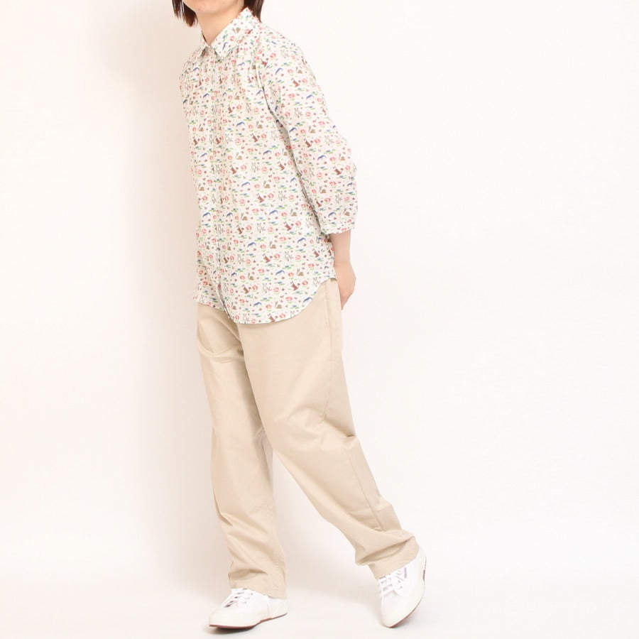 【20%OFF】【残り僅か】HOKKOH 7分袖レギュラーシャツ(2506)