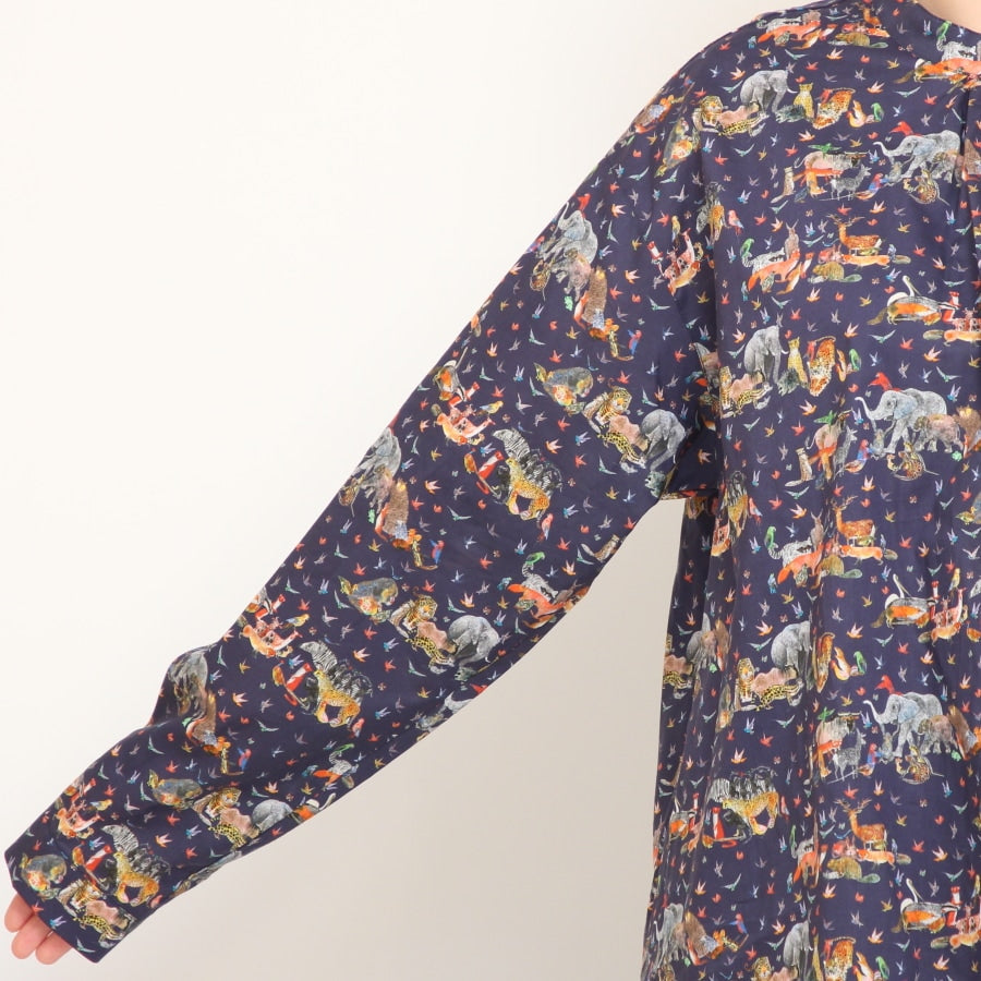 【20%OFF】【NAVYのみ残り僅か】24animals前後差モックネックプルオーバー(2409)