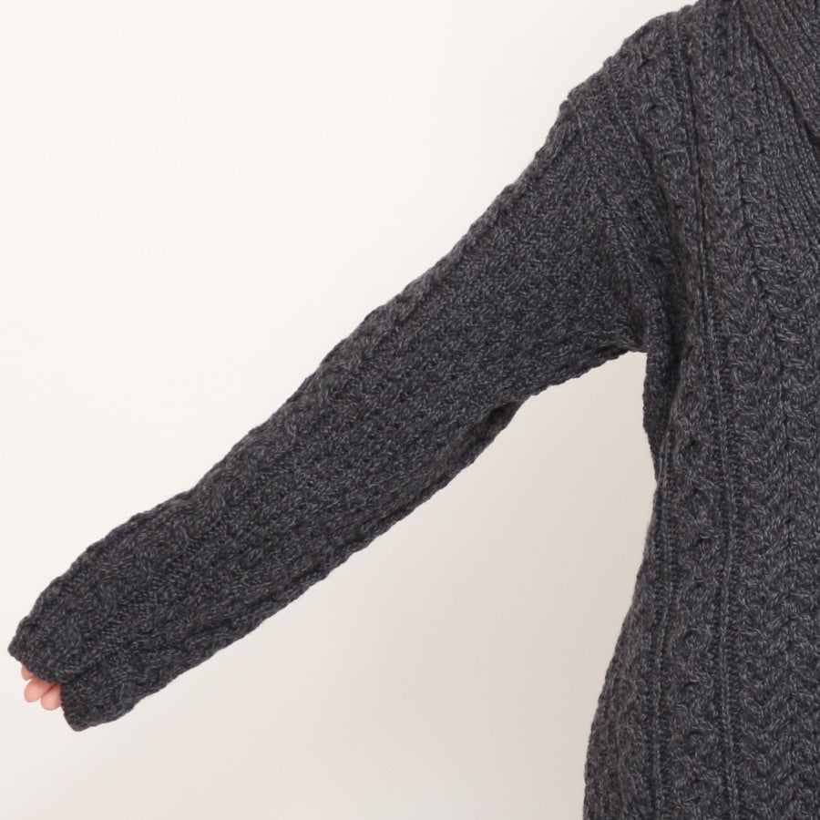【40%OFF】【CHARCOAL GRAYのみ ラスト1点】Aran Woollen Millsショールカーディガン24