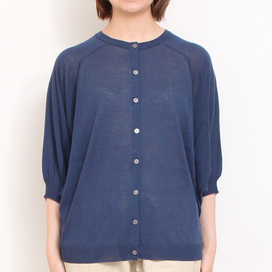 【40%OFF】【SAXラスト1点】mao made 前後2WAYドルマンカーディガン(2506)
