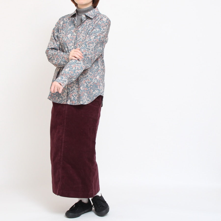 【20%OFF】【IVORYサイズ1のみ ラスト1点】24animals長袖レギュラーシャツ(2409)