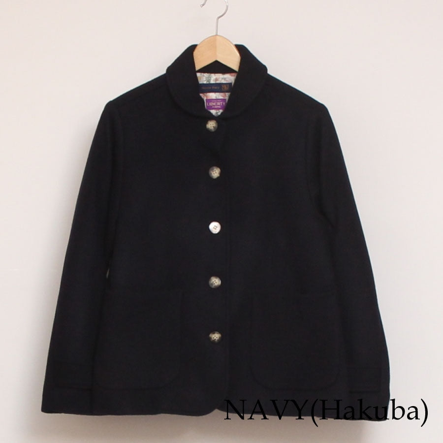 【20%OFF】【BLACKのみ ラスト1点】裏リバティショールカラージャケット(2410)