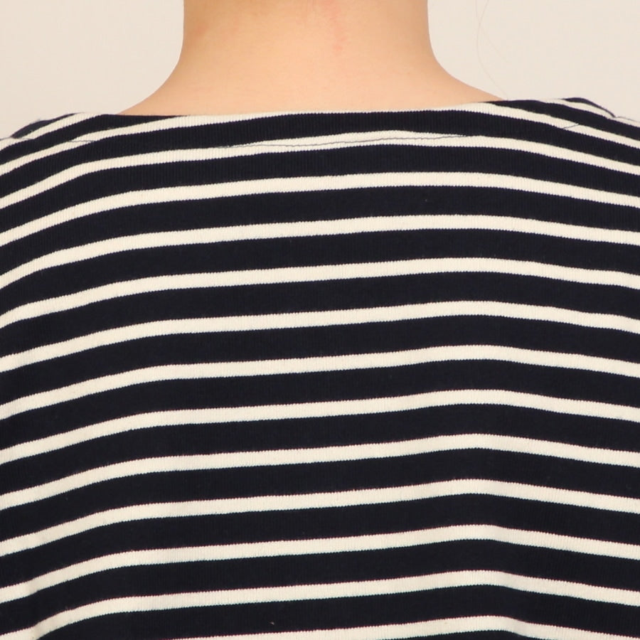 【30%OFF】【WHITE・NAVYのみ 残り僅か】LIBERTYボーダーMIXプルオーバー