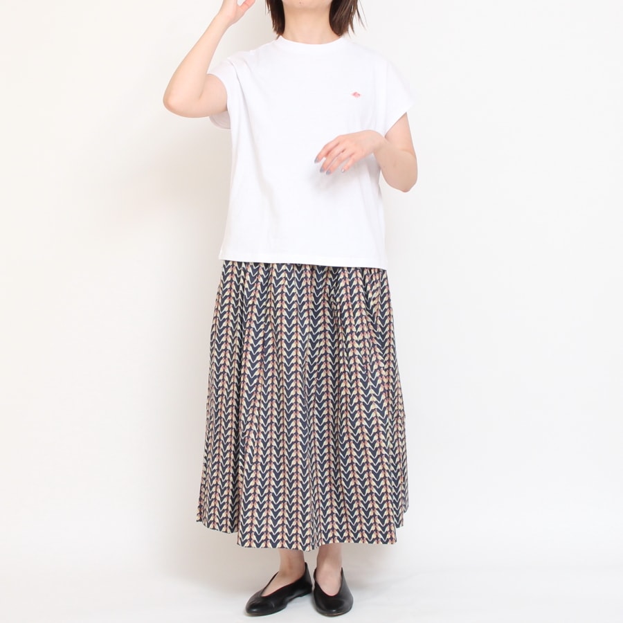 【WHITEのみ 残り僅か】DANTON フレンチスリーブTシャツ