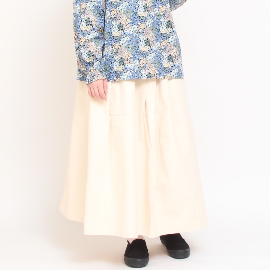 【30%】【BLUEのみラスト1点ずつ】D.M.Gフランネルマキシ丈スカート
