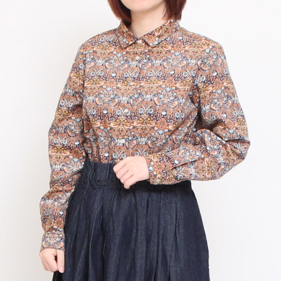 【20%OFF】【CAMELのみ ラスト1点】コーデュロイLIBERTYボックスレギュラーシャツ(2411)