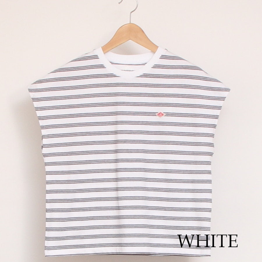 【20%OFF】【NAVYのみ ラスト1点】DANTONボーダーフレンチスリーブTシャツ
