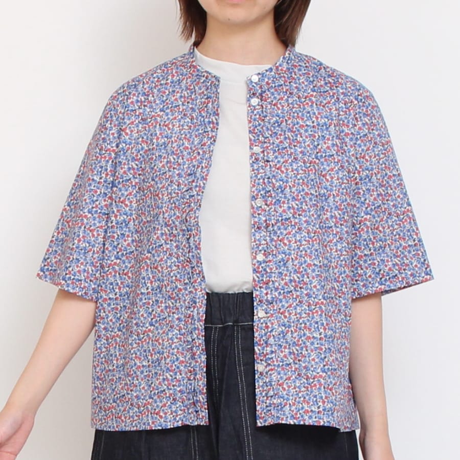【20%OFF】【YELLOW・REDのみ ラスト1点】HOKKOH LIBERTY フロントフリルシャツ(2506)