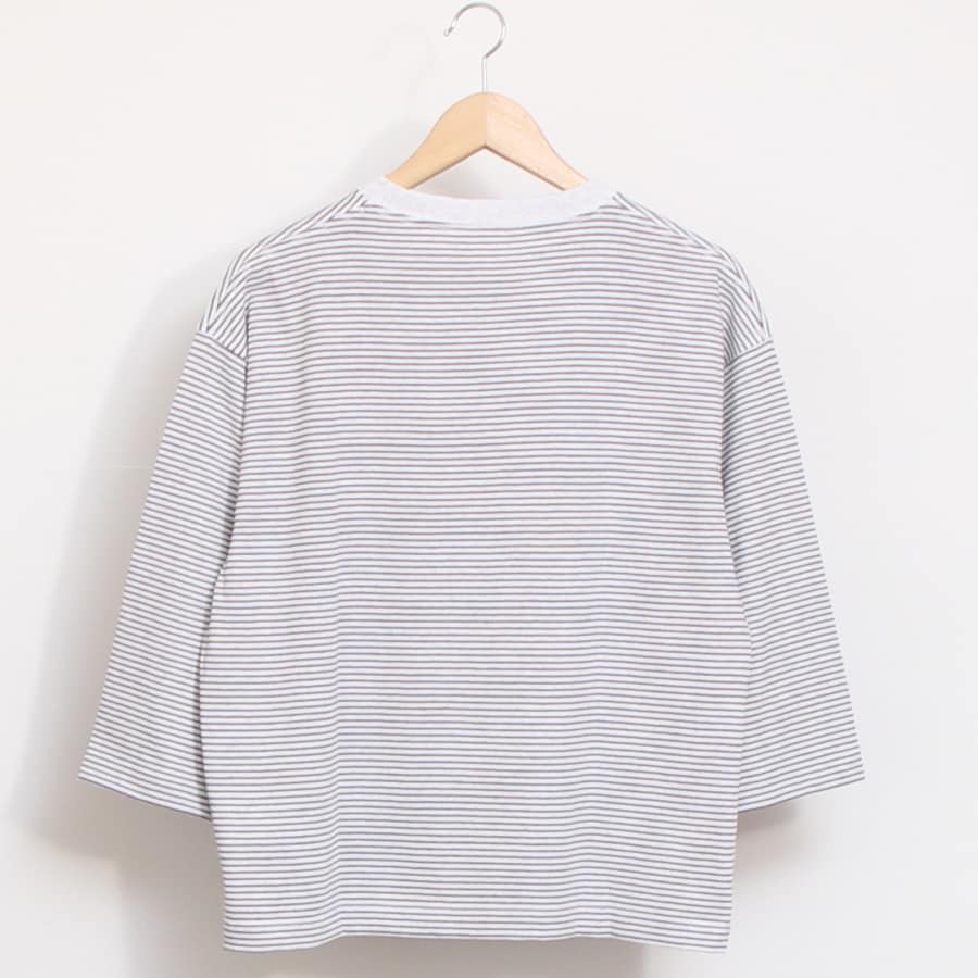 【GRAYのみ ラスト1点】DANTONクルーネック7分袖Tシャツ