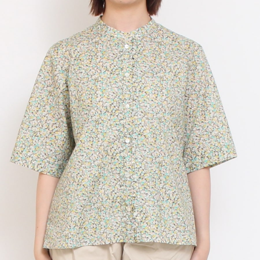 【20%OFF】【YELLOW・REDのみ ラスト1点】HOKKOH LIBERTY フロントフリルシャツ(2506)