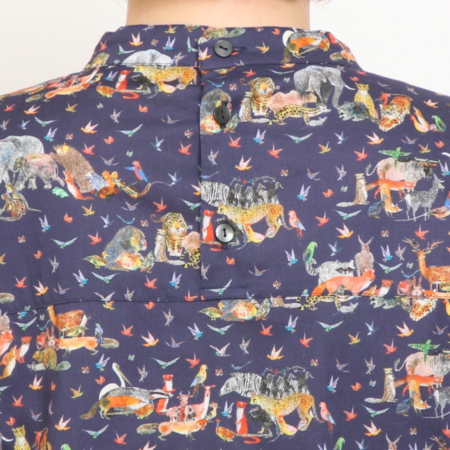 【NAVYのみ残り僅か】24animals前後差モックネックプルオーバー(2409)