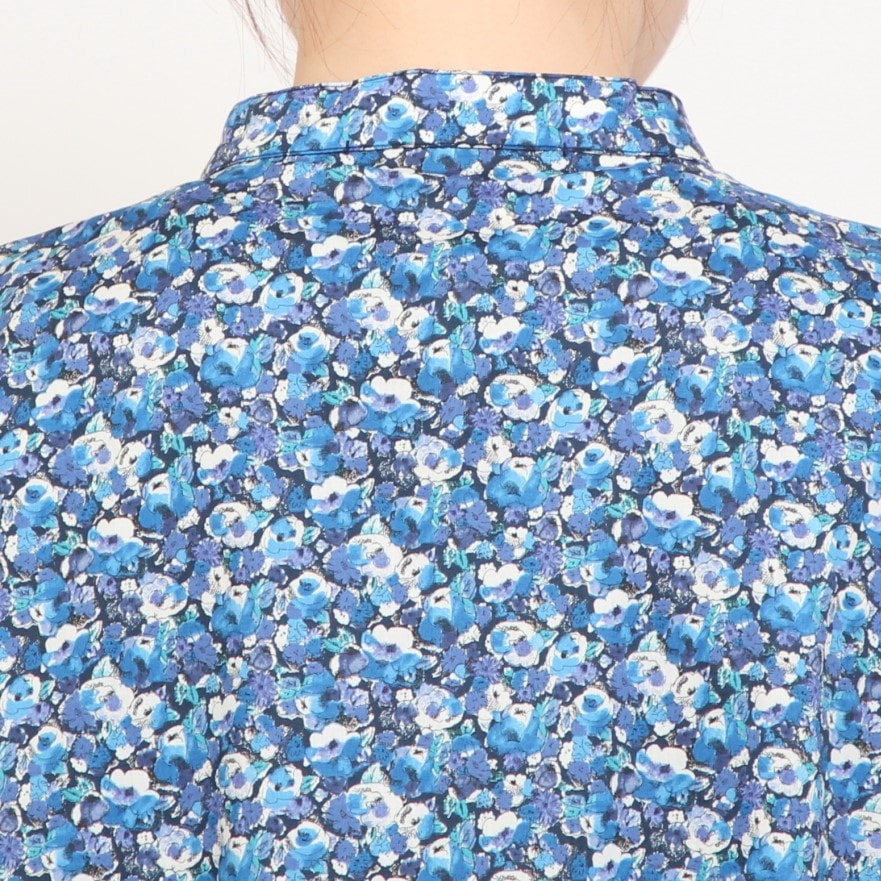 【20%OFF】【BLUEのみ 残り僅か】リバティバンドカラーフレアワンピース(2501)