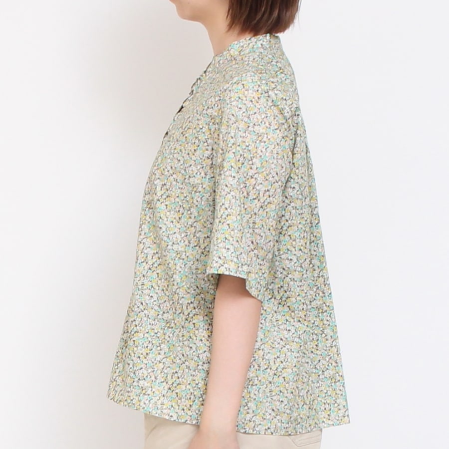 【20%OFF】【YELLOW・REDのみ ラスト1点】HOKKOH LIBERTY フロントフリルシャツ(2506)