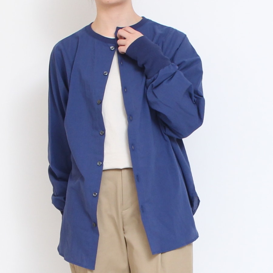【30%OFF】【WHITE ラスト1点】NARUミルドシャツ24SS