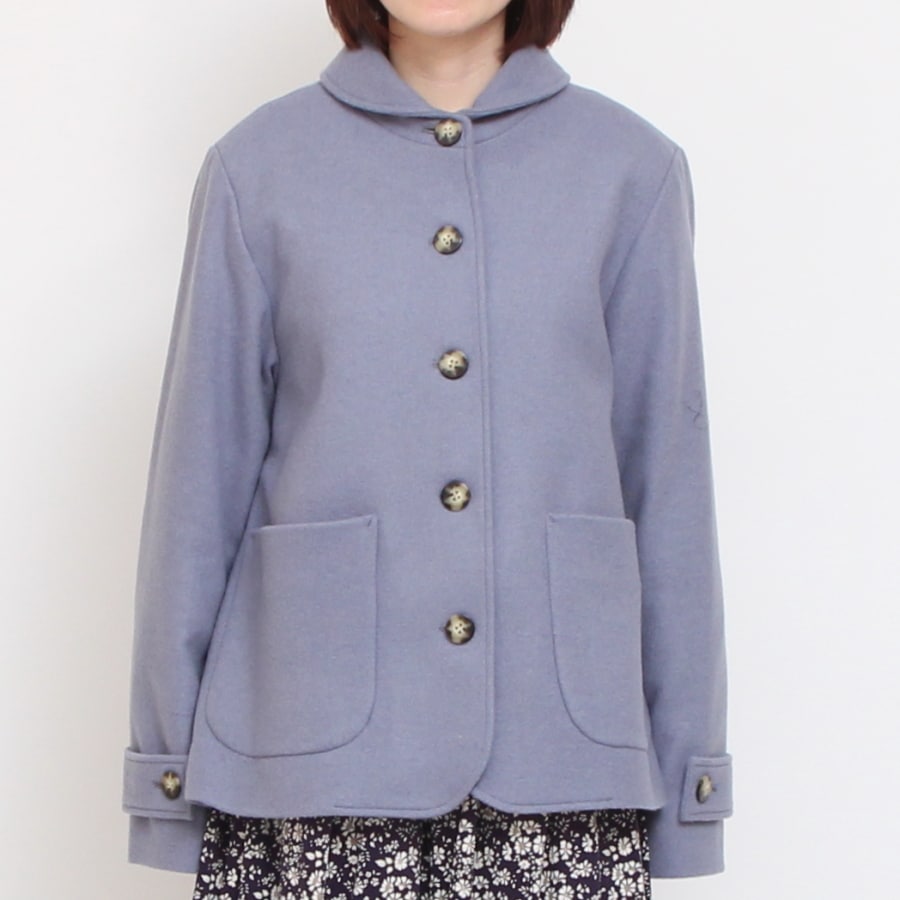【20%OFF】【BLACKのみ ラスト1点】裏リバティショールカラージャケット(2410)