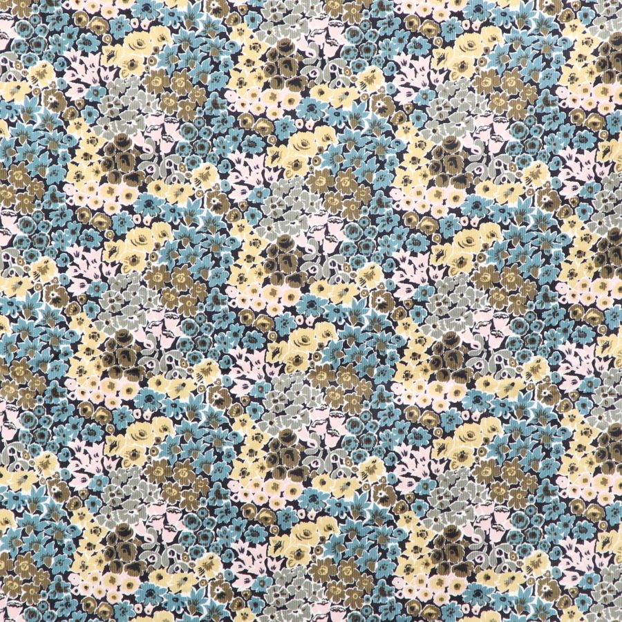 【20%OFF】【GREENのみ ラスト1点】コーデュロイLIBERTYリボン付きスカート(2411)