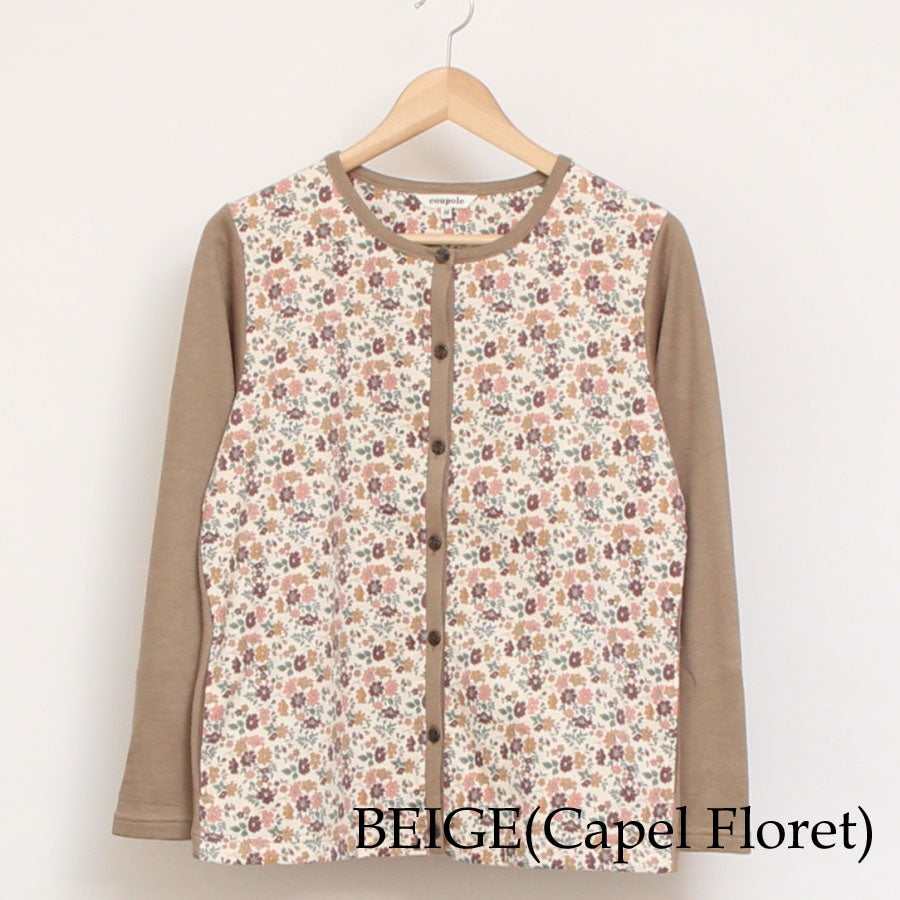 【BLACKラスト1点】LIBERTY MIXクルーネックカーディガン67064