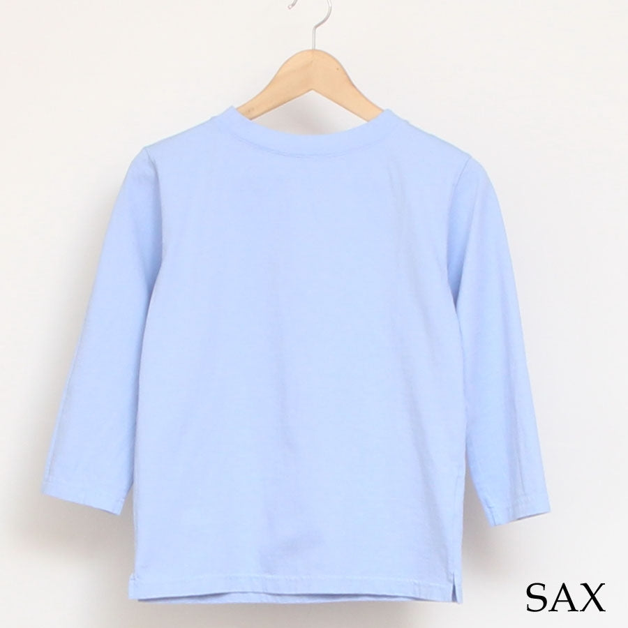 【BLACKのみ】Lim home7分袖ハイネックTシャツ