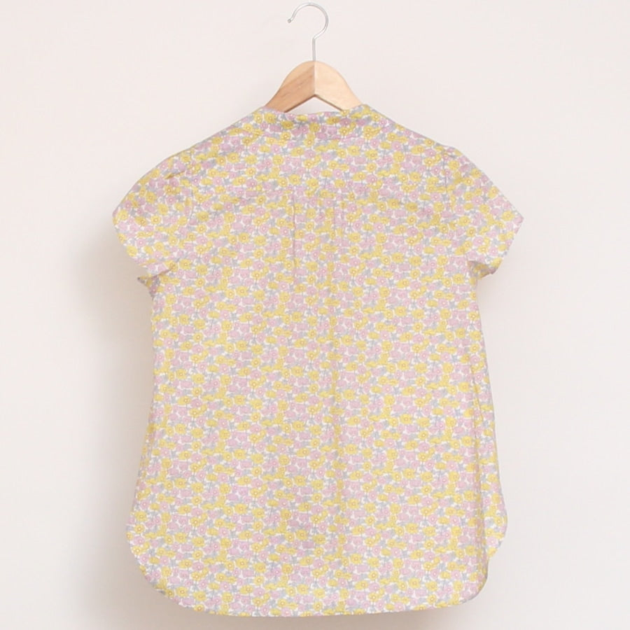 【30%OFF】【YELLOWサイズ1のみ ラスト1点】リバティチューリップ袖ブラウス(2405)