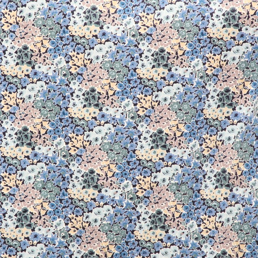 【20%OFF】【GREENのみ ラスト1点】コーデュロイLIBERTYリボン付きスカート(2411)