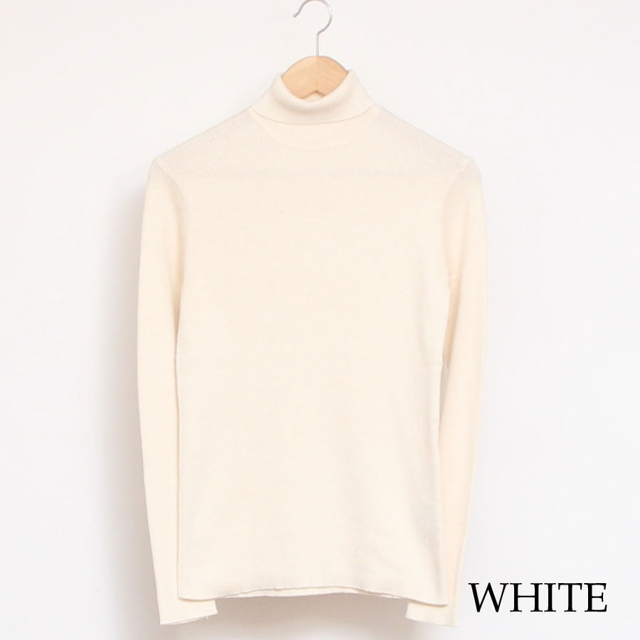 【20%OFF】【BLACKのみ ラスト1点】sosottoリブタートルプルオーバー42453714
