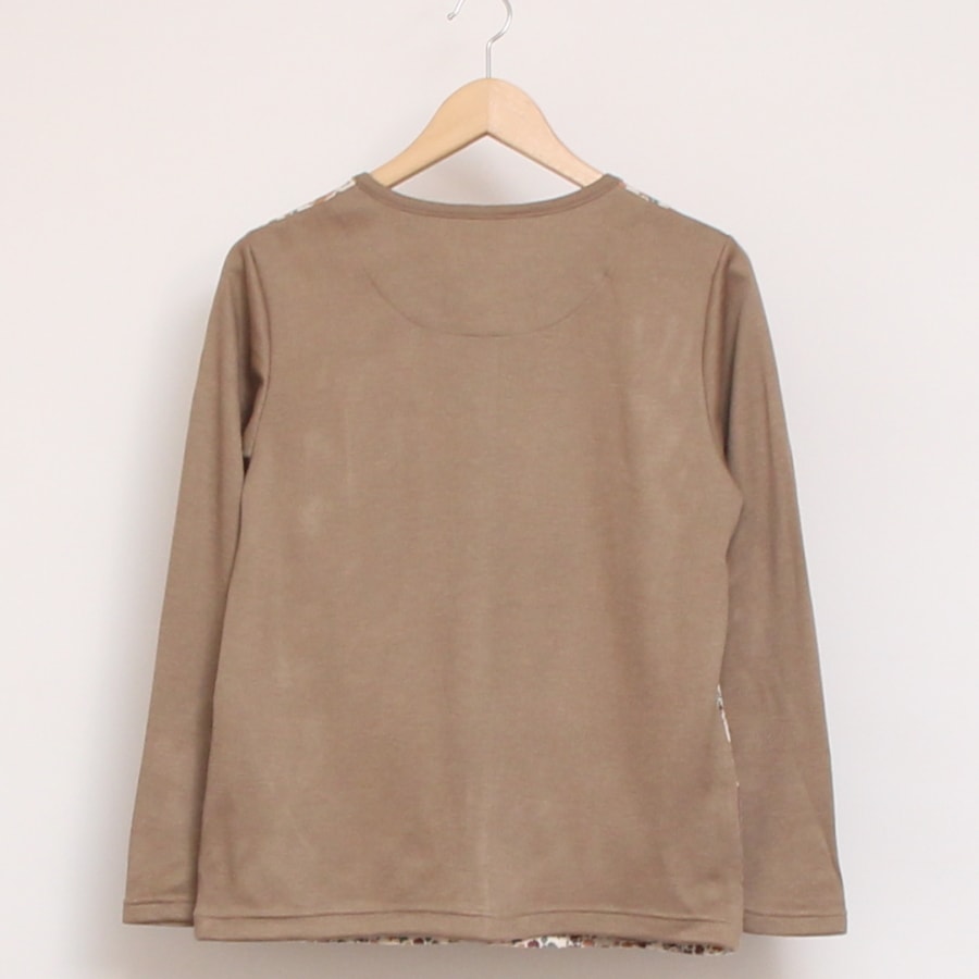 【20%OFF】【ラスト1点ずつ】LIBERTY MIXボートネックカーディガン67064