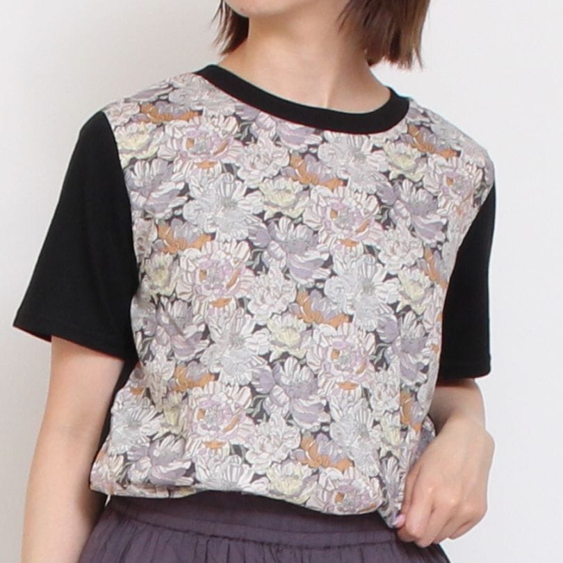 【BEIGEのみ ラスト1点】LIBERTY MIX Tシャツ(2507)