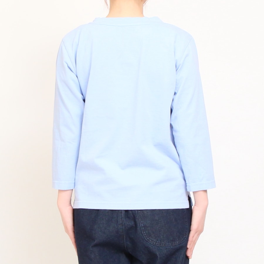 【BLACKのみ】Lim home7分袖ハイネックTシャツ