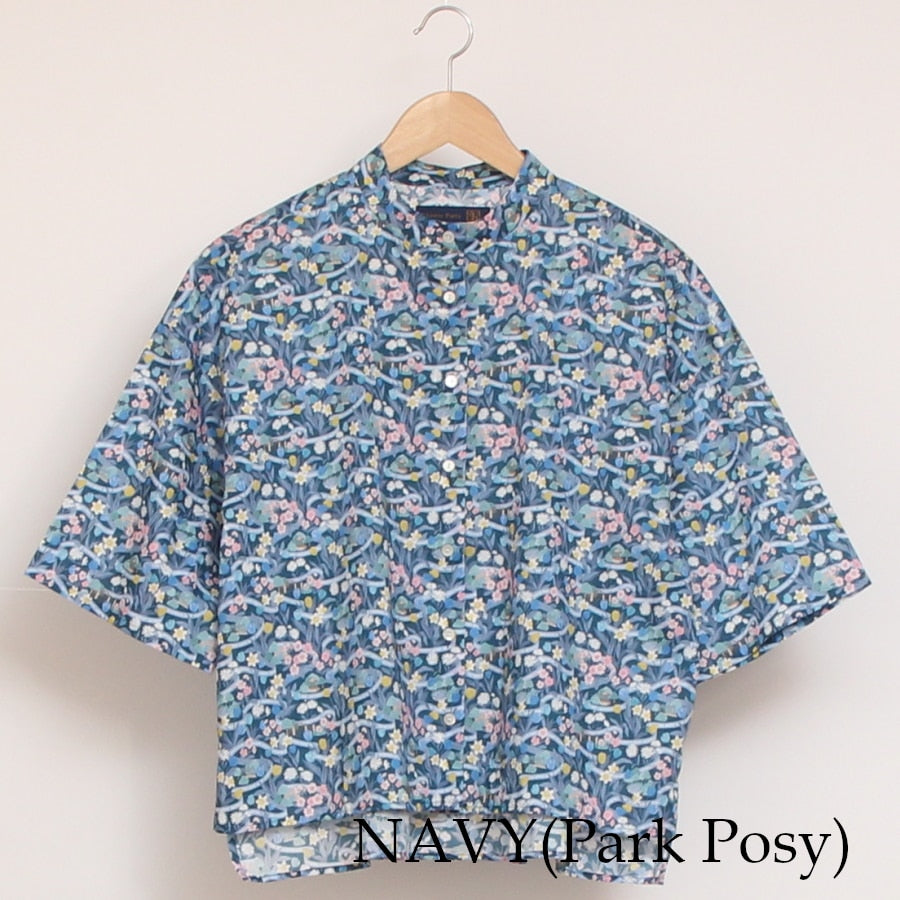 【30%OFF】【RED 残り僅か】リバティ前後差サイドスリットシャツ(2507)